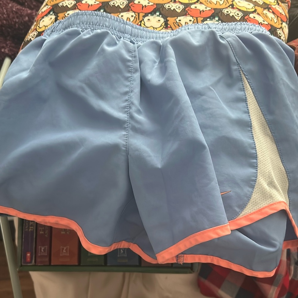 Blue and orange kids nike shorts